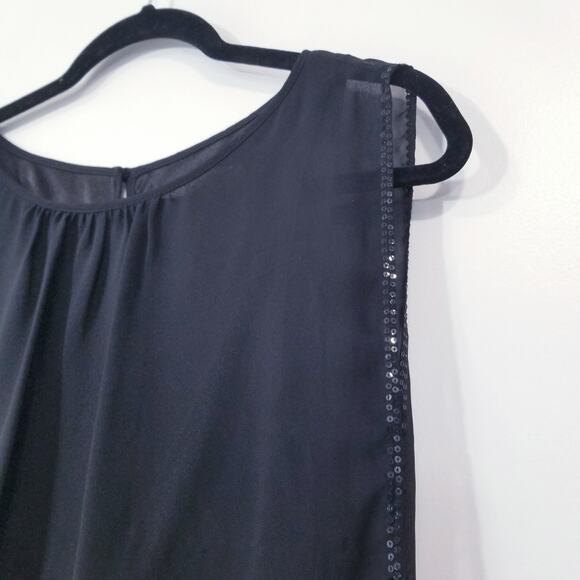 AIDAN by Aidan Mattox Sequins Black Mini Dress - Picture 4 of 12